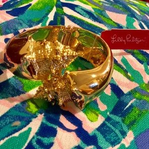 NWT Lilly Pulitzer Nautilus shell bangle bracelet